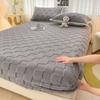 Copriletto con angoli caldi invernali Taff Velluto in pile Biancheria da letto Singolo/Doppia/King/Queen Size Coprimaterasso in peluche Copriletto spesso