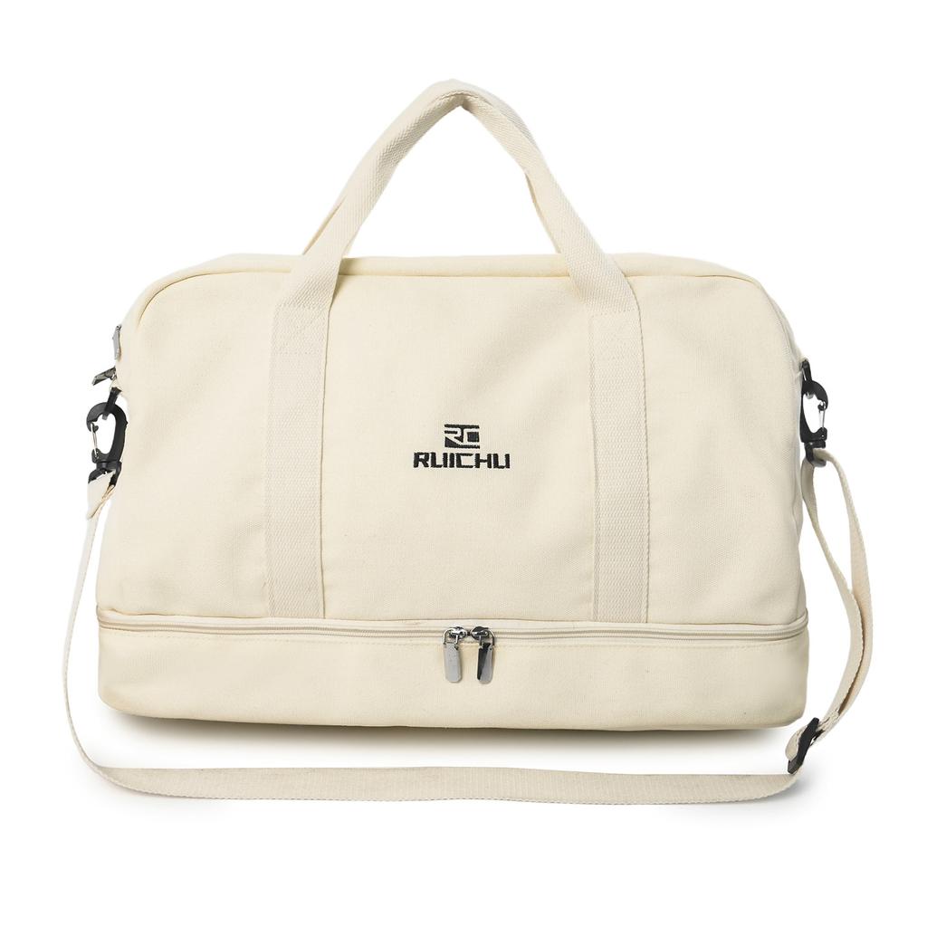 New sports and fitness bag, large capacity, suitable for short trips and business travel, with a separate shoe compartment and a dry/wet separation