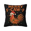 Christmas FCawF Rooster Pillow Case Cushion Cover Soft Printed Pillow Cover Novelty Pillowcases For Sofa Car Home Decor