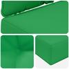 Outdoor Sofa Cushion Set 3 Pcs Green Polyester