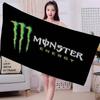 M-MonsterS LOGO Energy Microfiber Blanket Quick Drying Beach Towels Oversized Printing Super Absorbent Pool Towel Blanket