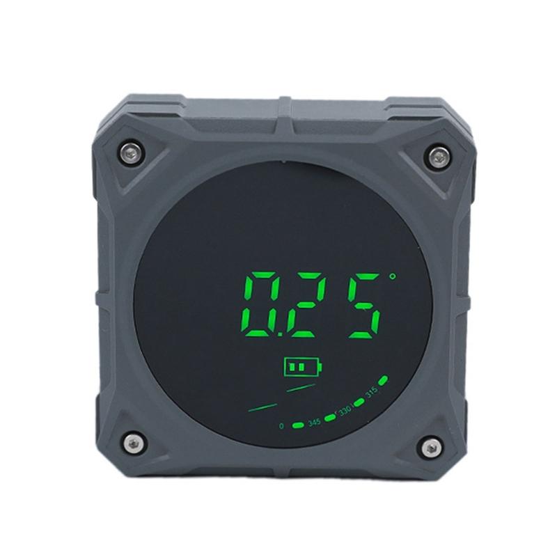 

4Side Magnetic Angles Gauges LCD Screen Digital Goniometer Inclinometer For Solar Panel Installation Furniture Leveling серый