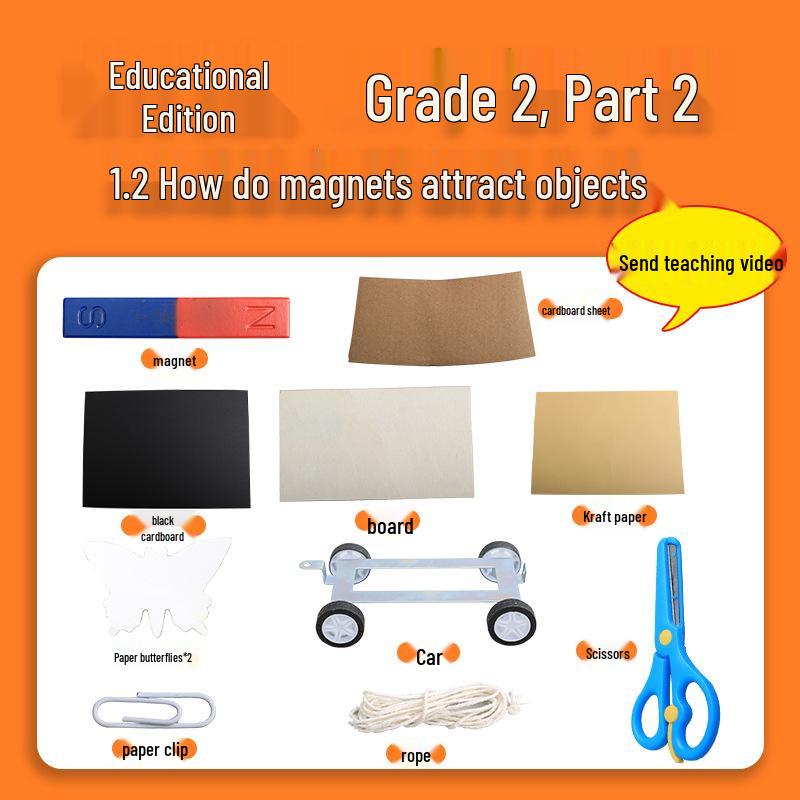 

Набор для научных экспериментов для 2 класса, 2 семестр: Издание учебника с магнитами