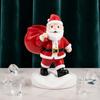 Unique Christmas Gifts for Friends Santa Claus Statue Pen Holder, Mini Potted Plant Desk Organizer Festive Room Accents Christmas, Holiday Tabletop