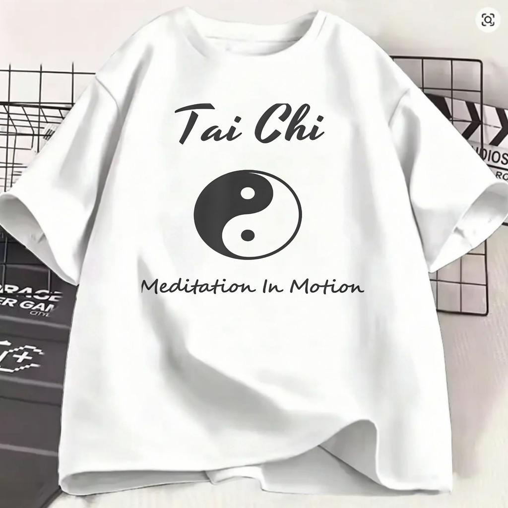 Tai Chi Spiritual Wellness Tshirt For Unisex Funny 100 Cotton Tee Shirt O Neck Short Sleeve T Shirt Printed Tops