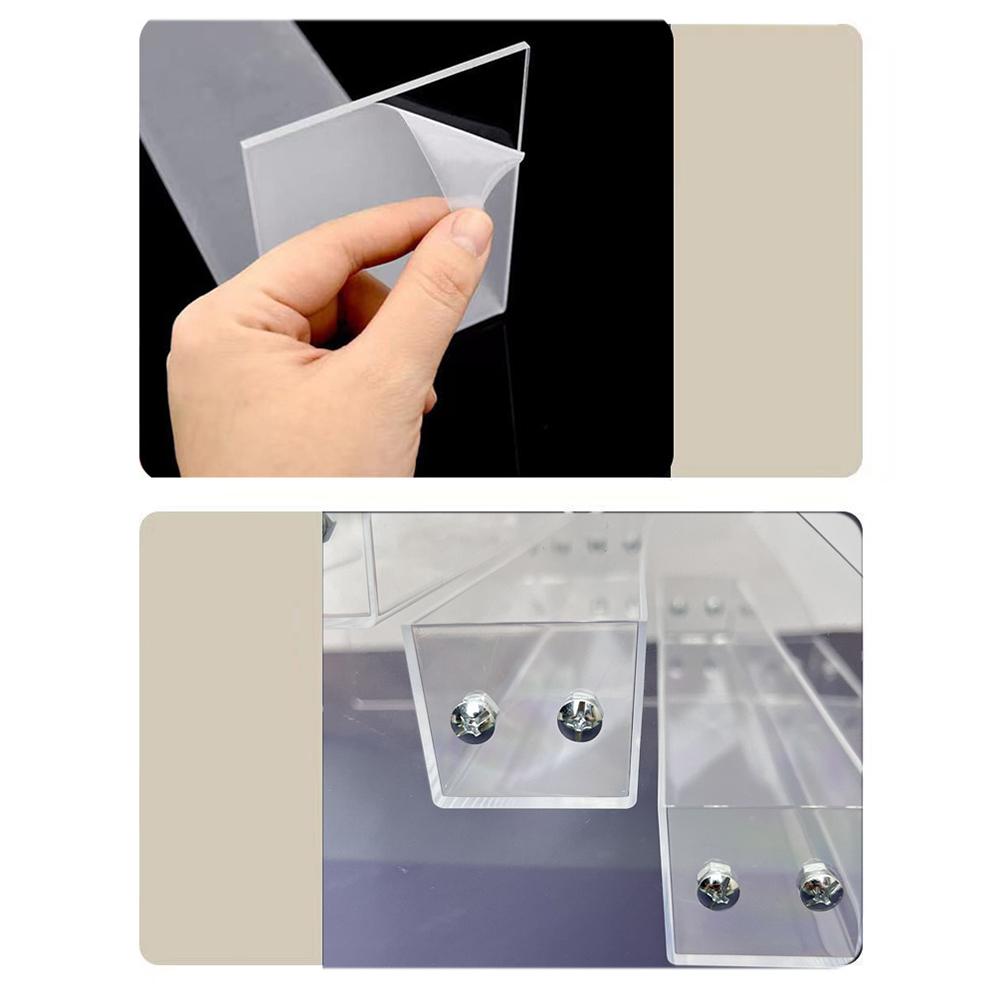 4-Tier Organizer Acrylic Display Stand Compact Dimensions
