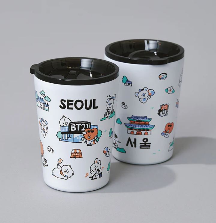 BT21 Seoul Edition Tumbler 340ml – Korean Exclusive