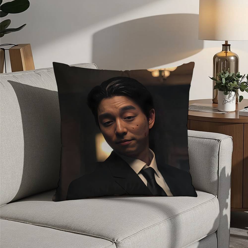 Custom G-Gong YooS KPOP Pillow Case 3D Print Polyester Fiber 40*40cm Home Sofa Throw Decoration Festival Gift