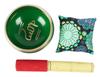 IBA Indianbeautifulart Tibetan Singing Bowl Musical Instrument For Meditation W Stick & Cushion