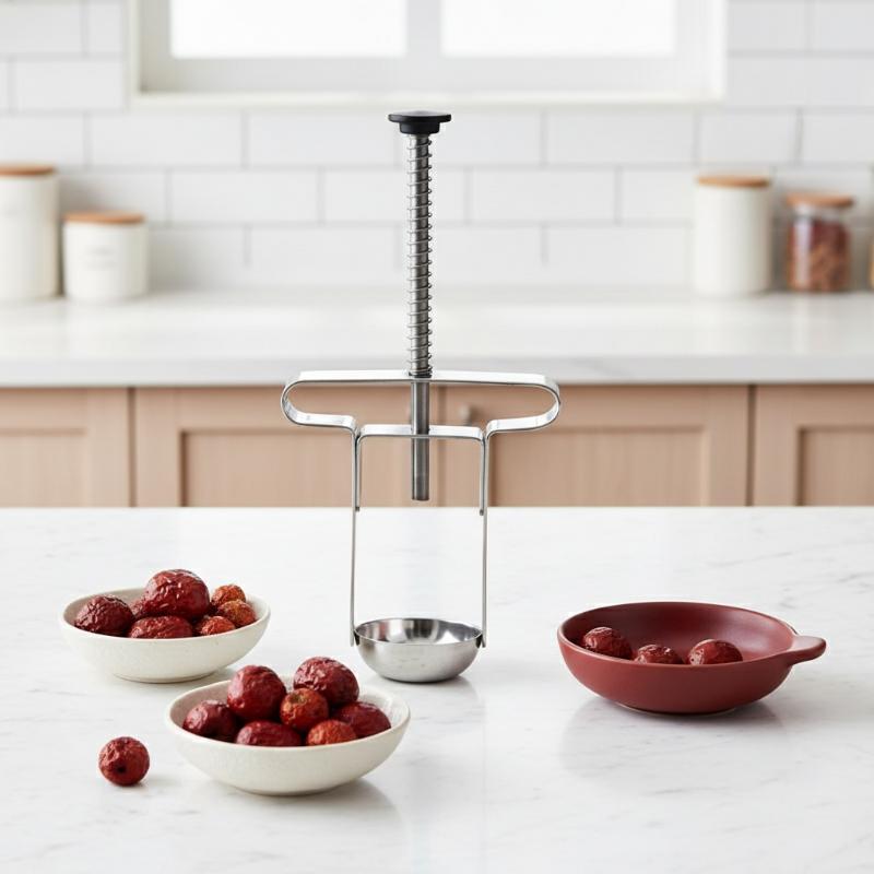Stainless Steel Jujube Pit Remover Household Hawthorn Core Extractor Multi-Functional Tool