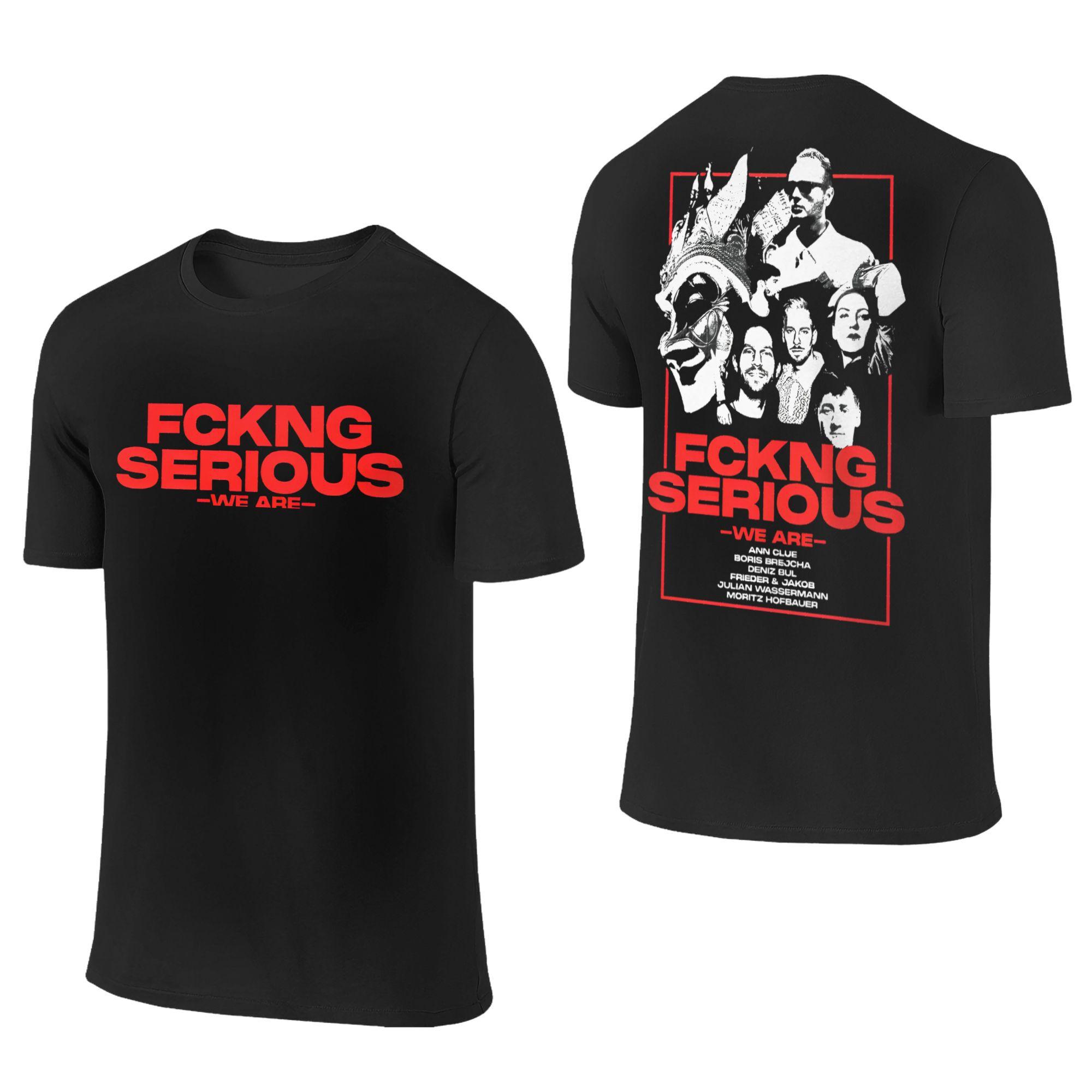 BenberFashion Nieuwigheid Boris Brejcha Fckng Serious T-shirts Mannen Vrouwen Ronde Hals 100% Katoen T-shirt DJ Muziek Tour Tee 2-zijdig Grote Maten Kleding 3XL