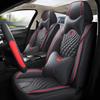 Universal Leather Car Seat Cover & Cushion for All Seasons - Winter Model