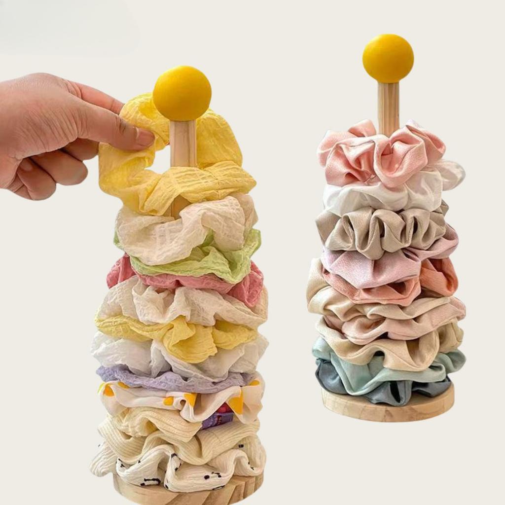 Antique Style Hair Accessory Storage Rack - Wooden Multi-layer Plant Decoration Headband, Hair Clip, Jewelry Display Rack -Storage Rack