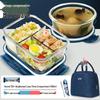 UOSO Microwave-Safe Glass Lunch Box
