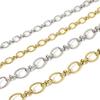 1 Piece 304 Stainless Steel Oval Chain Necklace For Women Men Chain Necklaces Diy Punk Handmade Jewelry Supplies 40/45cm Long