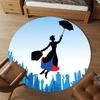 1pc Mary Poppins, Umbrella Round Chair Mat Area Rug - Non-Slip, Floor Mat for Office, Bedroom, Home Decor Christmas Gift P0811143