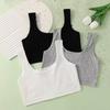 3 Pcs/Lot Children Breast Care Wireless Girls Bra 8-16 Years Hipster Cotton Teens Girl Teenage Underwear Kids Sports Vest