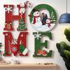 4 Pcs Self Adhesive Christmas Wall Decoration 2D Flat Wall Decor Xmas Door Ornaments Entrance