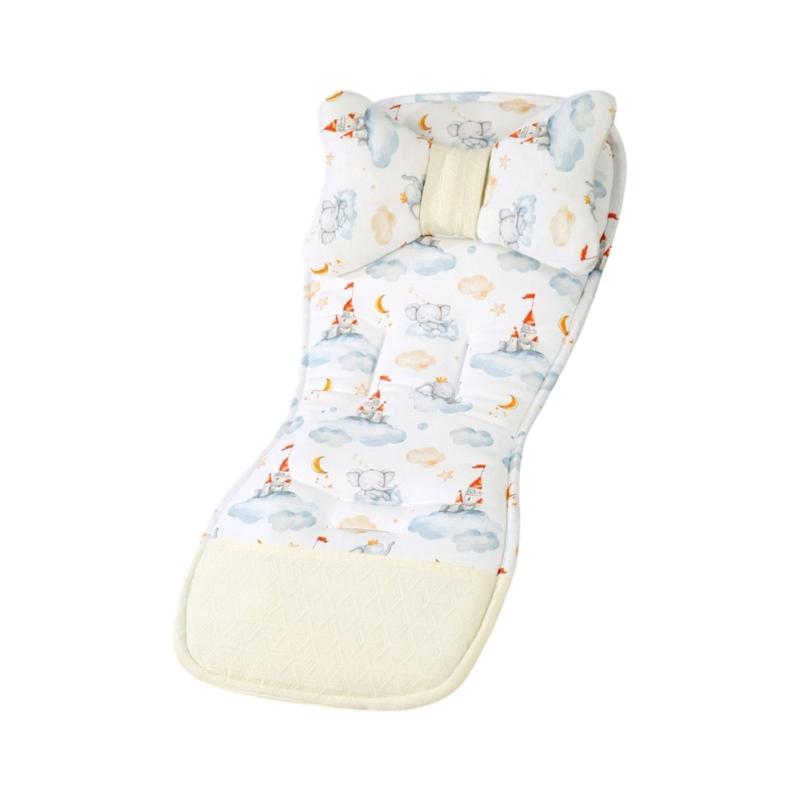 Strollers Seat Liner with Printed Pattern Pushchair Mattress Chair Pad Baby Carriers Cushion Seat Pad Infant Supply