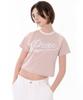 PEACE MAKER Piece Authentic Crop Tee (Pink)