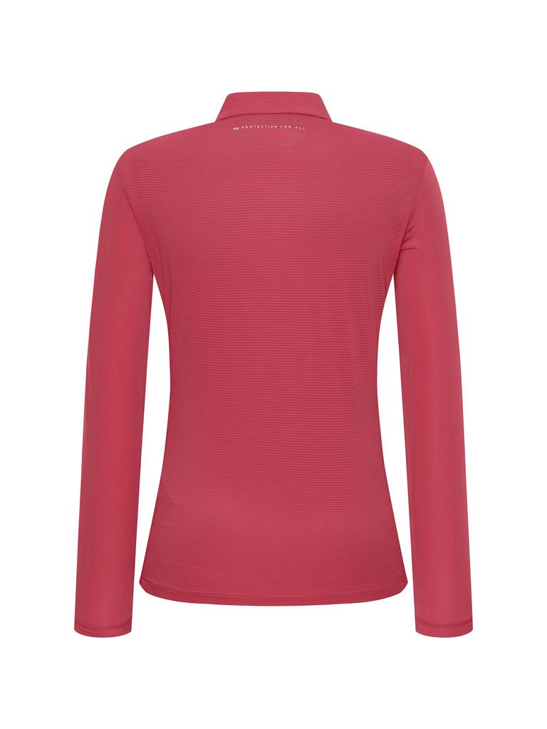 K2 Boost_Hybrid Long Sleeve Zip-Up W_Cherry Pink