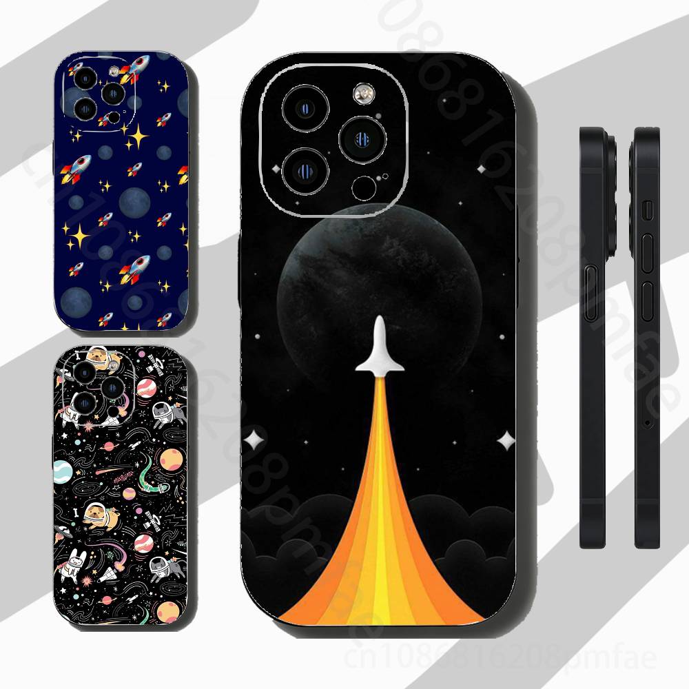 Deep Space Exploration Slim Back Phone Case for iPhone 17,16,15,14,13,12,11 Pro,Max,Plus,X,XS,XR,SE,Mini Protective Cover