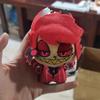 10cm Anime Hazbin Hotel Walkers Vox Plush Pendant Niffty Alastor Lucifer Husk Sir Pentious 3V Hazbin Evil Boss Pendant Doll Toy