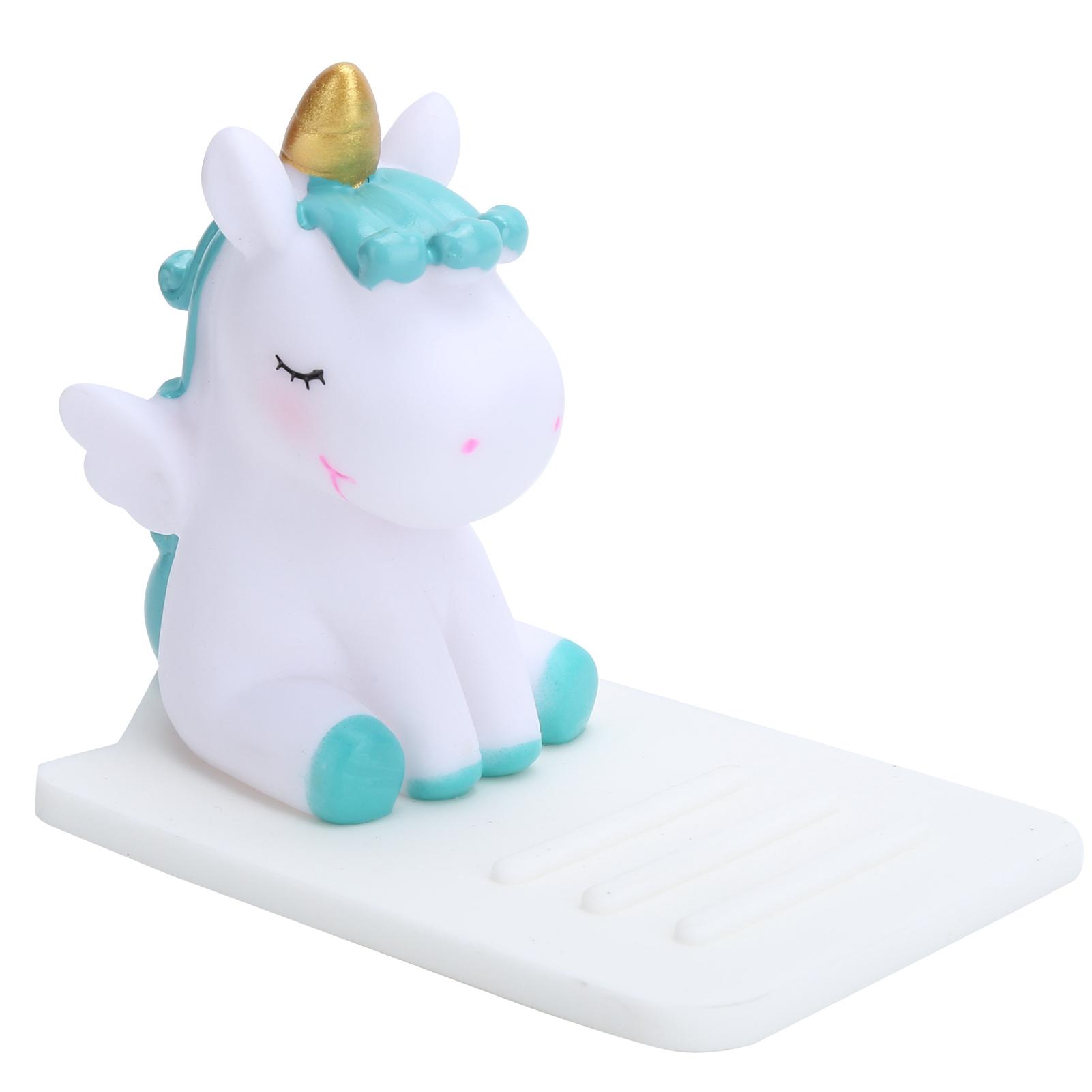 

Держатель для телефона в виде животного, мультяшный, многофункциональный, настольный, автомобильный, регулируемый, синий на белом