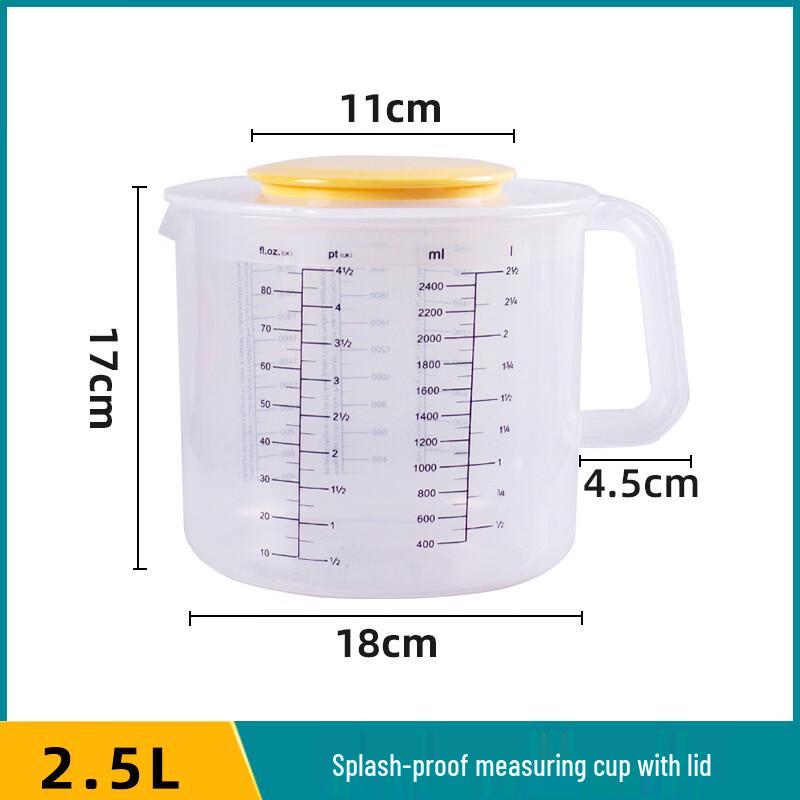 Large Capacity Graduated Measuring Cup with Lid