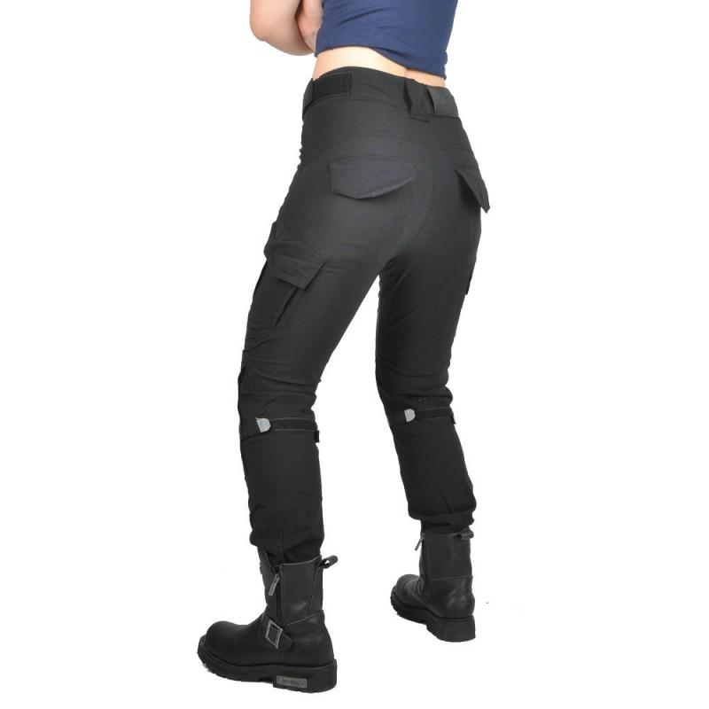 Womens Motorcycle Riding Pants With Mesh Ventilation Adjustable Fit Anti-Slip Silicone Grip Protective Gear