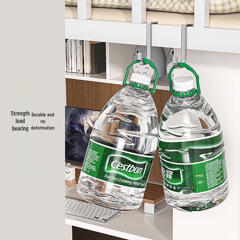 Stainless Steel Double S-Hook Over-the-Door Hanger for Kitchen and Bathroom