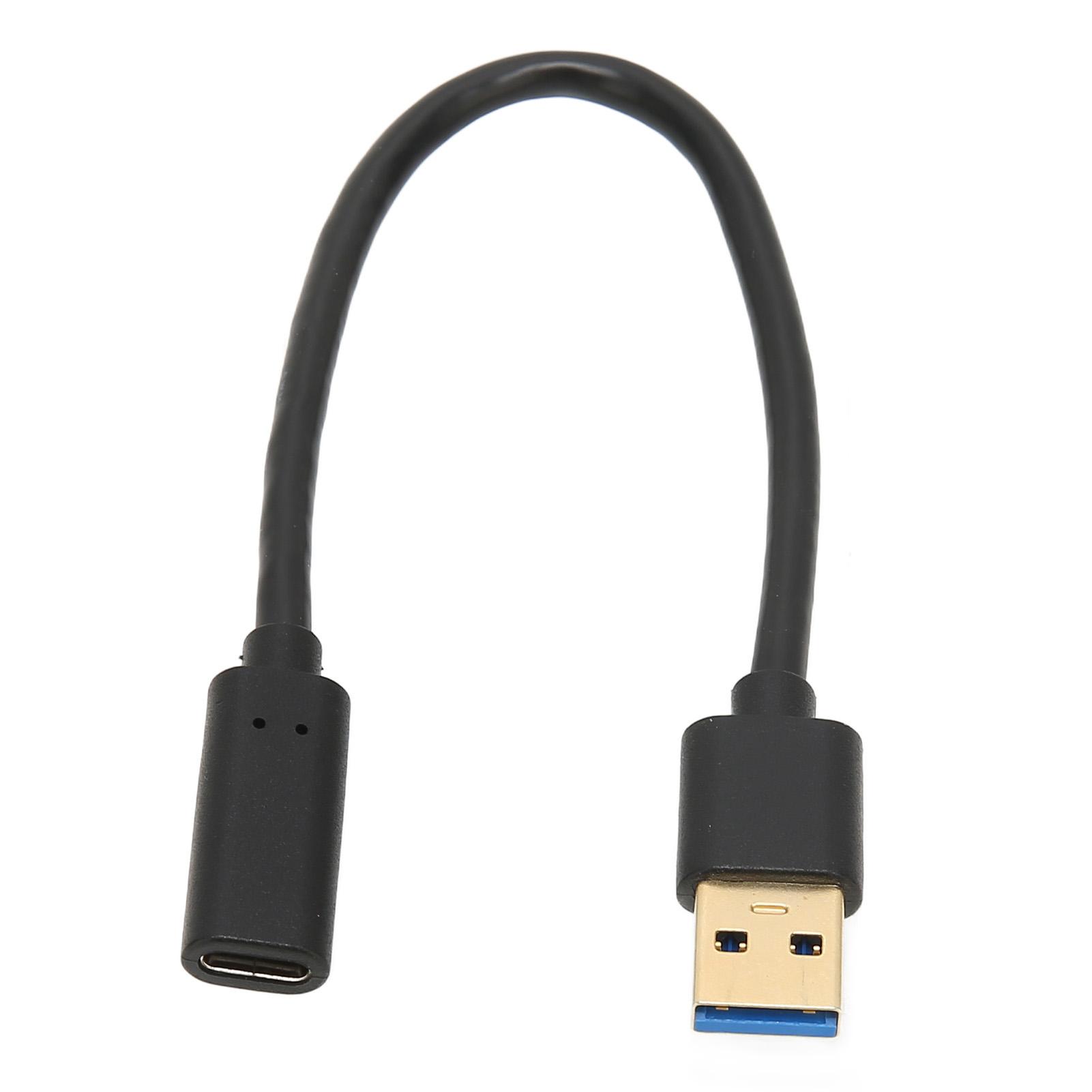 

Кабель USB Type C 20 см Позолоченный Адаптер для зарядки USBA к USBC Кабель для передачи данных для ноутбука ПК