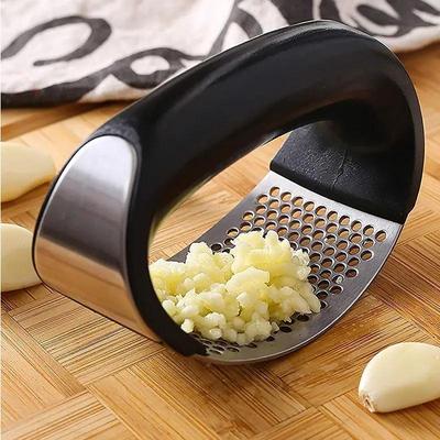 Nerezový lis na česnek Drtič Ruční mlýnek na česnek Sekání Nástroj na česnek Ovoce Zelenina Nářadí Kuchyňské doplňky Gadget