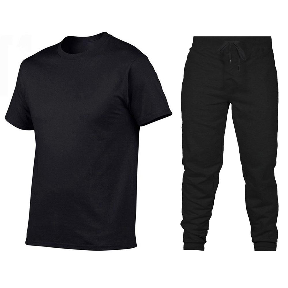 Manufacturer s Men s Cotton T-shirt Casual Set Solid Color S
