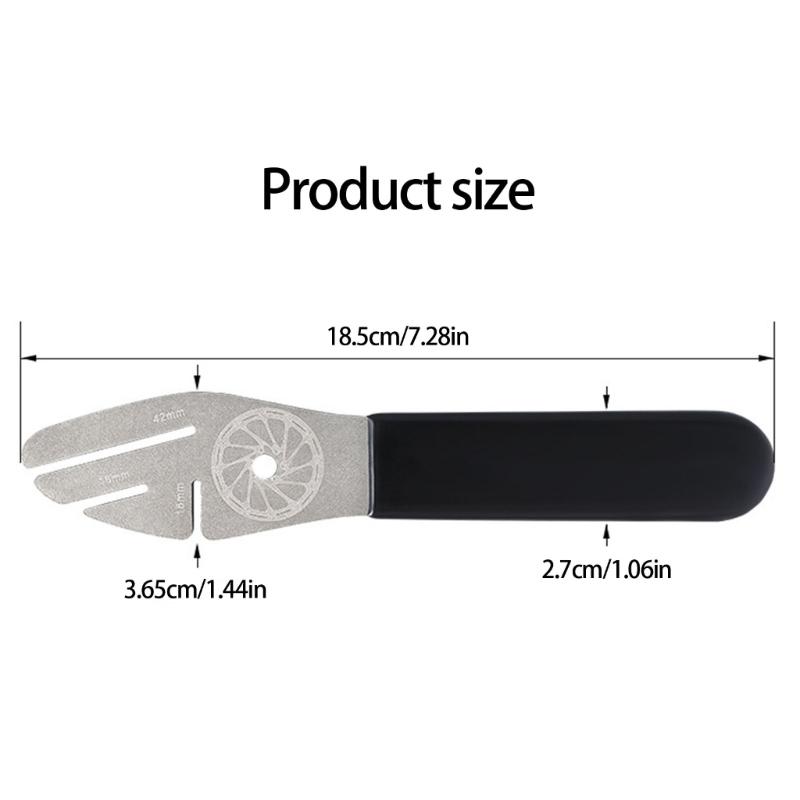 Precise Brake Pad Adjustment Device Cycling Disc Brake Corrections Wrenches for Easy Handling and Durability