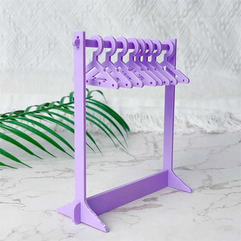 Coat Hanger Shape Acrylic Earrings Display Stand Polymer Clay Soft Pottery Earrings Holders Tabletop Jewelry Display Organizers