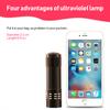 Light Torch Lamp Super Mini 9 LED Flashlight Ultraviolet Light Nail Dryer Nail Gel Mask Fast Drying Manicure Tool