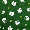 Cat Lucky Coin Large Size Goshuin BookAccordion Type12 Peaks 24 Pages (Single-Sided Use) 48 (Double-Sided (Green)