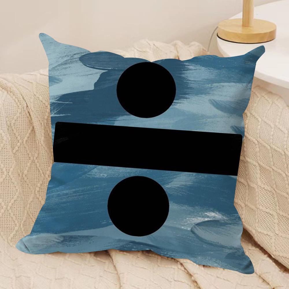 Ed Singer S-Sheeran Cushion Cover Soft Plush Fabric Double-Sided Printed Sofa Cushion Cover for All Seasons Home Decor Gift