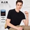 Mulberry Silk & Flax Cotton Summer Versatile Solid Color Business Leisure Honeycomb Beaded Floor Men's Short-sleeved T-shirt