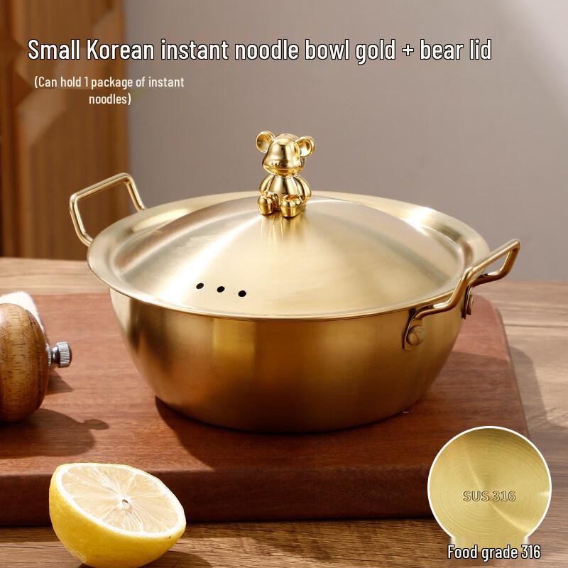 

316 Stainless Steel Korean Instant Noodle Bowl with Lid