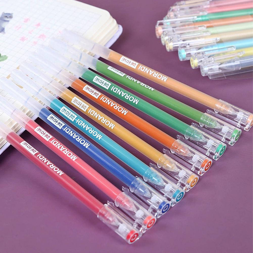 Σετ 9 τεμαχίων/κουτί Στυλό Gel Χρώματος Morandi 0,5mm Στυλό Μελάνης Χειρογραφής Μαθητές Σχολικά Είδη Σταθερά