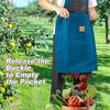 Custom Logo Gardening Apron with Quick Release and Large Pockets for Outdoor Use