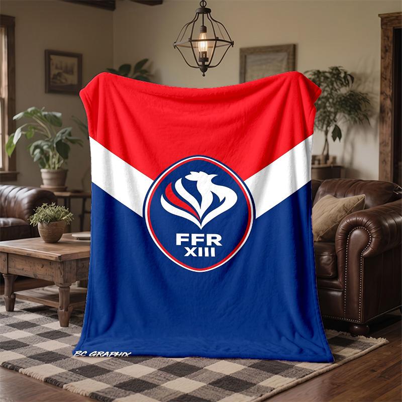 France national football team Print Flannel Blanket Soft Warm Sofa Bed Throw Blanket For Home Office Bedroom