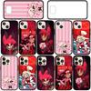 for iPhone 16 15 Xiaomi Redmi Note 14 13 12 11 Pro Max 16e Samsung Galaxy S25 S24 S23 Moto OPPO Huawei Hazbins Hotels Charile Angel Dust Alastor Case