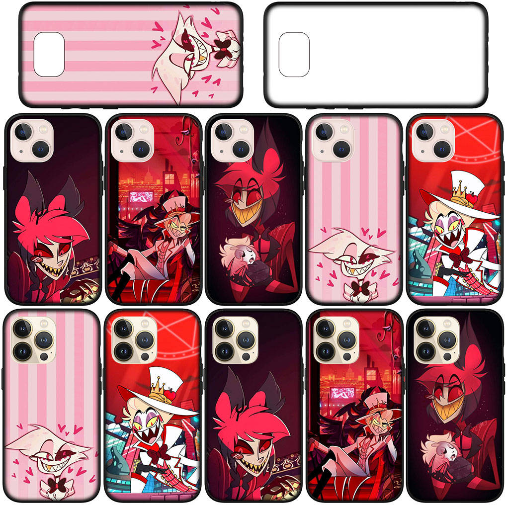 for iPhone 16 15 Xiaomi Redmi Note 14 13 12 11 Pro Max 16e Samsung Galaxy S25 S24 S23 Moto OPPO Huawei Hazbins Hotels Charile Angel Dust Alastor Case