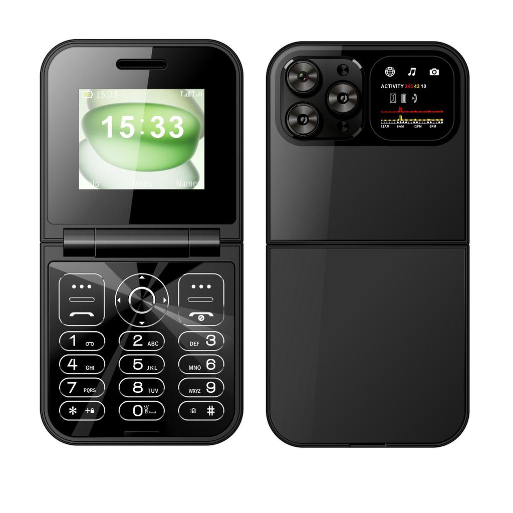 Flip Phone Pocket Phone Mini Compact Function Machine Simple and Durable