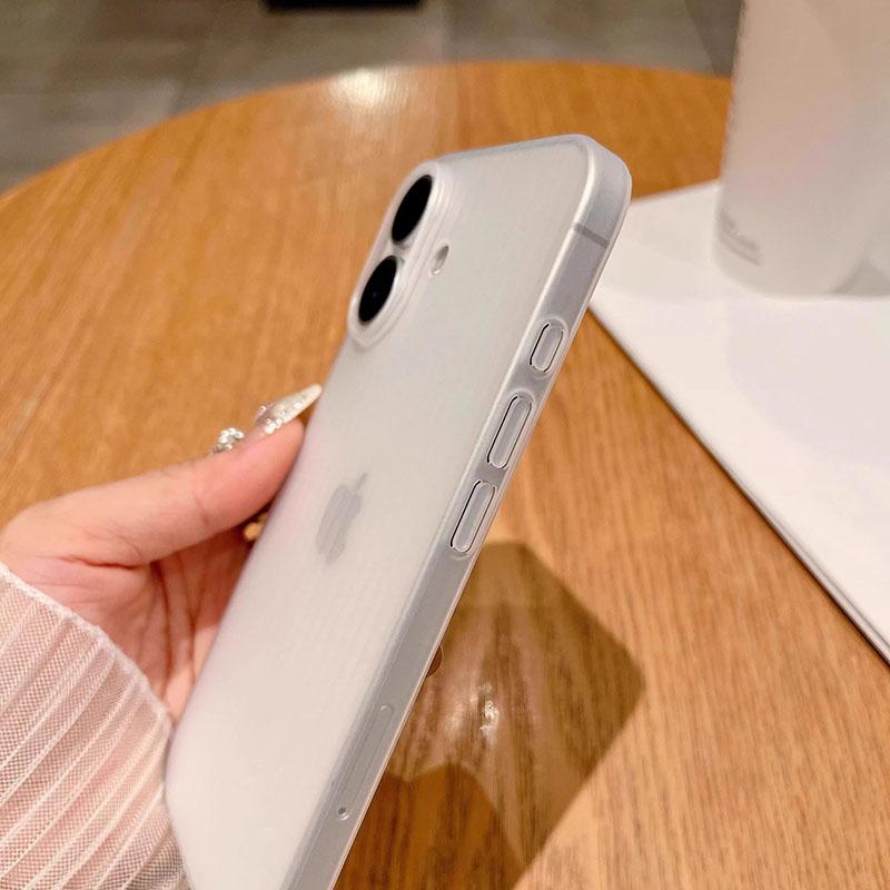 Case For For Iphone Air 17 Pro Max 16 15 14 13 12 11 Pro Max Plus Ultra Thin Translucent Matte Ribbed Corrugated Texture Soft Cover