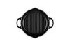 Le Creuset Signature Deep Round Grill Cast Iron Enamel 25 Matte Gas and Induction Oven Compatible Japanese Pot, Cm, Black, [Official Product]