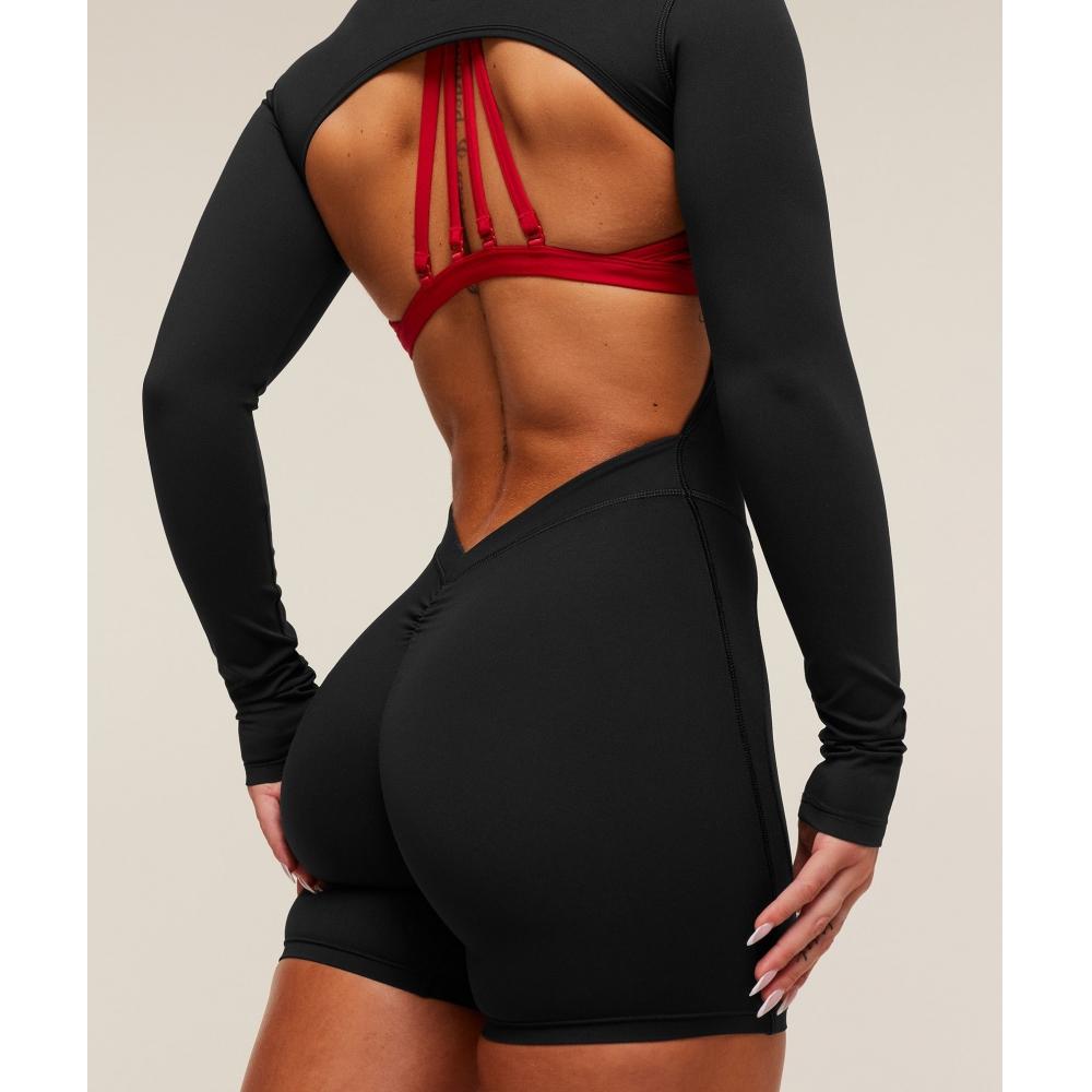 Gymshark LiftIng Dipped Waistband All In One Black B4b7d Bb2j